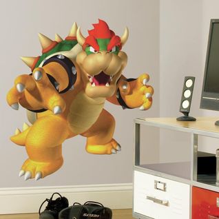 Sticker Repositionnable Géant Bowser, Nintendo 76x76 - Nintendo Bowser