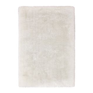 Tapis Shaggy Warmy En Polyester - Blanc - 120x170 Cm