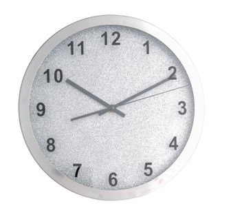 Horloge D.30,5 cm GLAMOUR Argenté