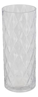 Vase en verre H. 30cm DIAMANT Transparent