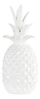 Statue H. 28 cm ANANAS Blanc