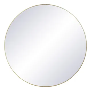 Miroir rond alu Ø 100 cm CIRCLE Doré