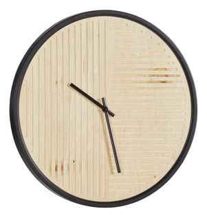 Horloge D. 50 cm PURE Noir / Naturel