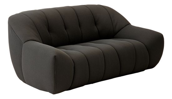 Canapé 2 places NOVA tissu GOLF black