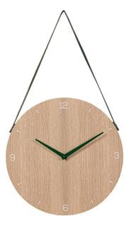 Horloge D40 cm SCANDI Naturel / Vert