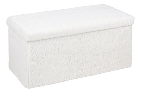 Banc coffre L. 76 - H 38 cm SWEETY Blanc