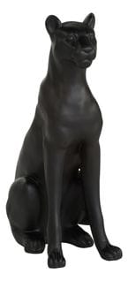 Statue H52 cm PANTHERE Noir