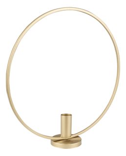 Bougeoir D29 cm CIRCLE Doré