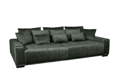 Canapé convertible 4 places BOREALE tissu vogue 11 winter moss