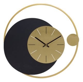 Horloge H. 51 cm UPERCUTE Doré et noir