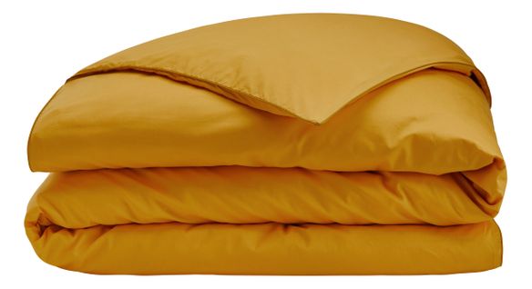 Housse de couette 260x240 cm DREAMEA PERCALE OCRE