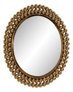 Miroir rond Ø 45 cm BOLAS doré