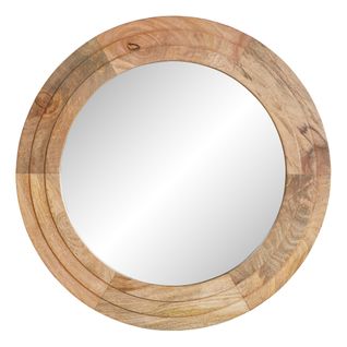 Miroir bois Ø 80 cm VALDO Naturel