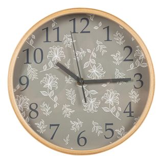 Horloge fleurs Ø 25,5 cm ISABEAU Multicouleur