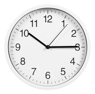 Horloge Ø 20 cm HOUR 4 Blanc