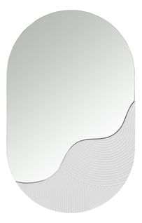 Miroir H. 38 cm VAGUE Blanc