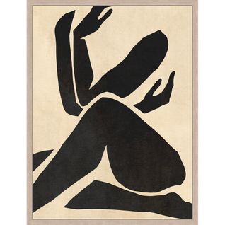 Toile silhouette 28x38 cm Olympe Noir