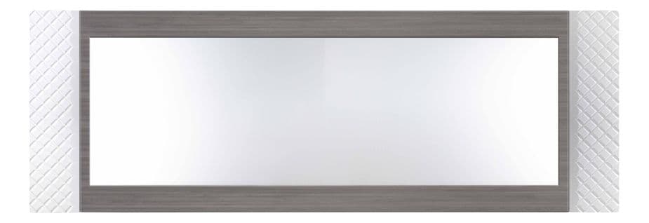 Miroir rectangulaire CARTESIA imitation chêne gris et blanc