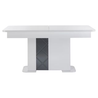 Table rectangulaire + All L180 APRILIA Blanc / Gris