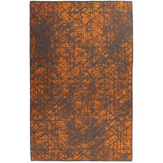 Tapis De Salon Kalev En Polyester - Orange - 160x230 Cm