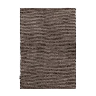 Tapis Tressé Main Bory En Laine - Taupe - 160x230 Cm