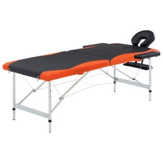 Table De Massage Pliable 2 Zones Inox Noir Et Orange 02_0001807