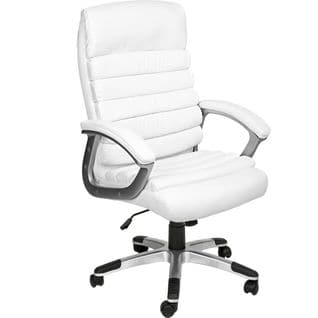 Fauteuil Rembourrage Ondulé Blanc