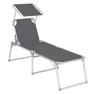 Chaise Longue Bain De Soleil Transat De Relaxation Grand Modèle 65 X 200 X 48 Cm Charge 150 Kg