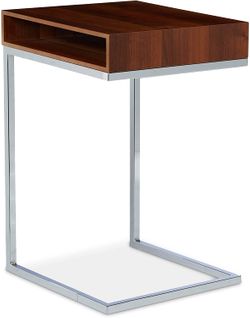 Table Basse Console Appoint Métal Et Mdf Marron 13_0002597