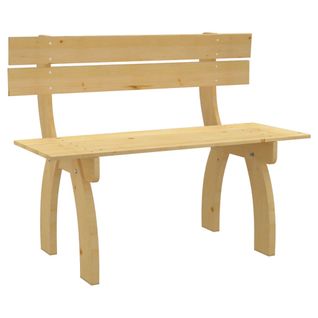 Banc De Jardin Meuble De Patio D'extérieur Terrasse 150 Cm Bois De Pin Imprégné 02_0011247