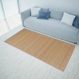 Tapis En Bambou 100 X 160 Cm Marron Dec023934