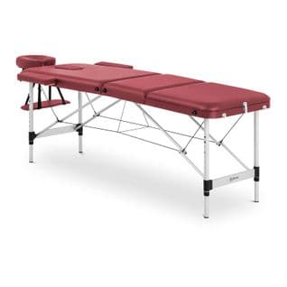 Table Lit De Massage Pliant Pliante Rouge (cadre : Aluminium, Revêtement : Pvc, Hauteur De La Table