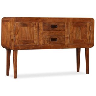 Buffet Bahut Armoire Console Meuble De Rangement Bois Massif Avec Finition En Bois De Sesham 120 Cm