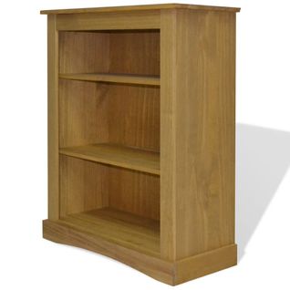 Étagère Armoire Meuble Design Bibliothèque à 3 Niveaux Pin 100 Cm 2702019/2