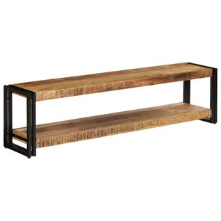 Meuble Télé Buffet TV Télévision Design Pratique 150 Cm Bois Massif De Manguier 2502078