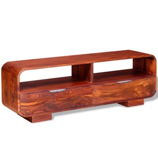 Meuble Télé Buffet TV Télévision Design Pratique Bois Massif De Sesahm 116 Cm 2502173