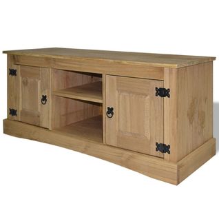 Meuble Télé Buffet TV Télévision Design Pratique Pin Mexicain Gamme Corona 120 Cm 2502211