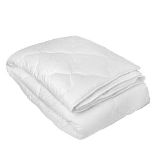 Couette En Percale De Coton Satiné 350 Gr - 240x220 Cm - Blanc