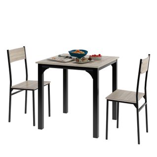 Table à manger avec 2 chaises, pour balcon & Salon, Vintage