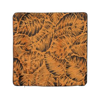 Housse De Coussin Esprit Jungle Tropicale - 40x40 Cm - Marron Clair