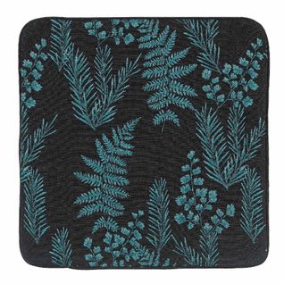 Housse De Coussin Aux Feuillages Divers - 40x40 Cm - Bleu