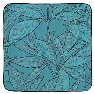 Housse De Coussin Esprit Feuillages - 40x40 Cm - Bleu