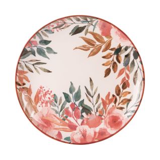 Assiette Plate Pink Flor 27 Cm (lot De 6)