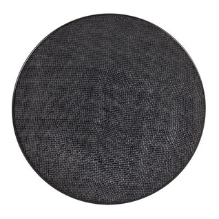 Assiette Plate Vésuvio Noir 27 Cm (lot De 6)