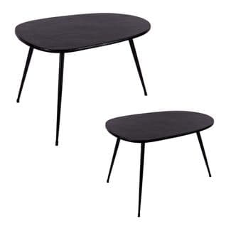 Set De 2 Tables Basses Organic Noir