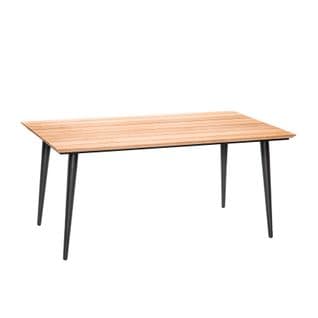 Table De Jardin Esprit Indus - 160x90x73 Cm - Noir