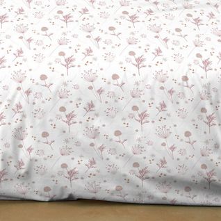 Housse De Couette 240x260 Cm + 2 Taies 100% Coton 51 Fils Spring Rose