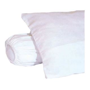 Sous-taie D'oreiller Molleton 100% Coton Gratté - 60 X 60 Cm - Blanc