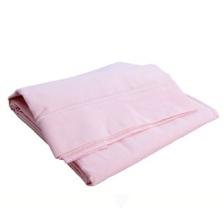 Drap Plat Avec Point Bourdon - 120x180 Cm - Rose Clair