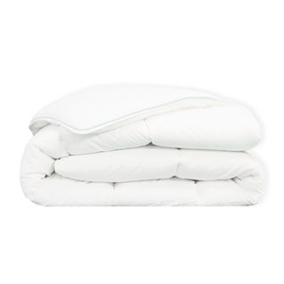 Couette Tempérée Gonflant Durable - Coton Bio - Odette 200 X 200 Cm Blanc